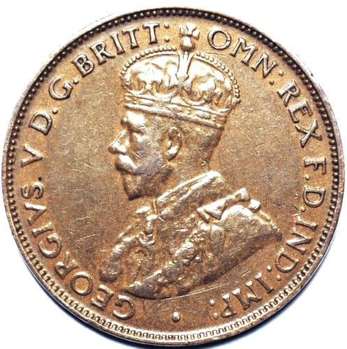 1928 Australian Halfpenny, 'good Very Fine'