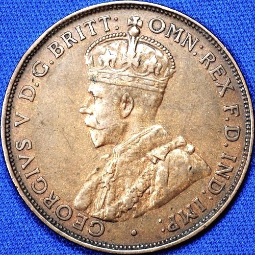 1923 Australian Penny, 'Very Fine'