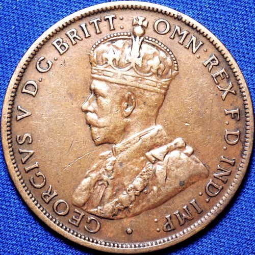 1924 Australian Penny, 'Very Fine'