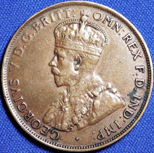 1927 Australian Penny, 'Very Fine'