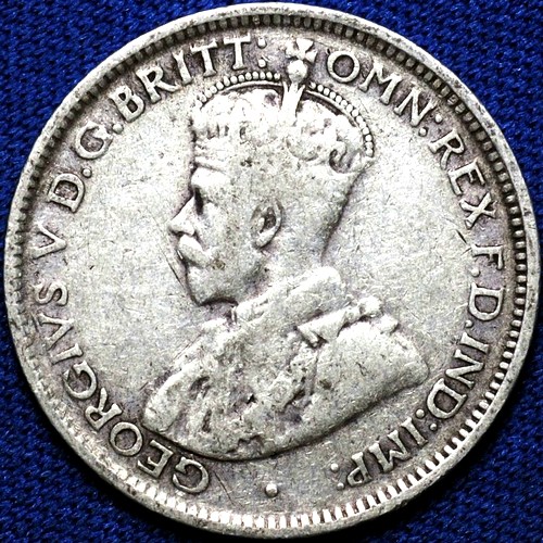 1928 Australian Sixpence, 'gVG / gF'